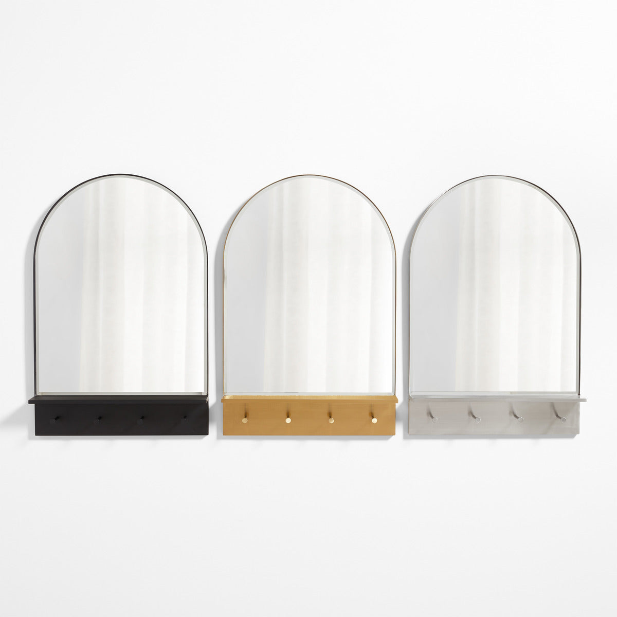 Edge Black Arch Entryway Wall Mirror 24'x36'