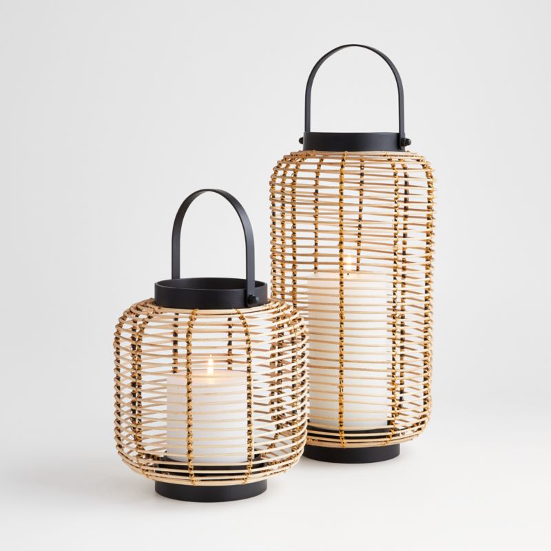 Brigton Rattan Lantern 16'