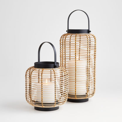 Brigton Rattan Lantern 16'