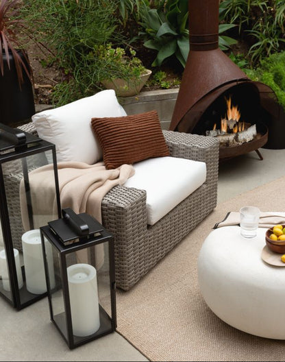 Walker Black Metal Outdoor Lantern 30.25'