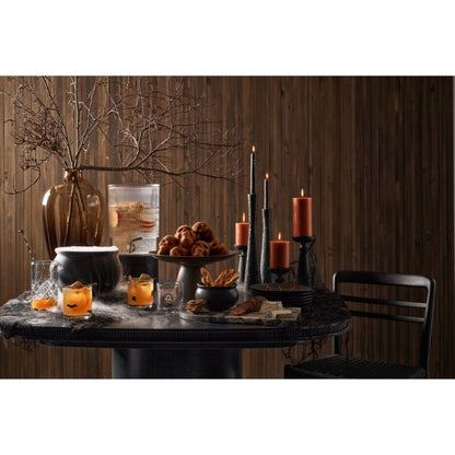 Izumo Ebonized Wood Pillar Holder 4'