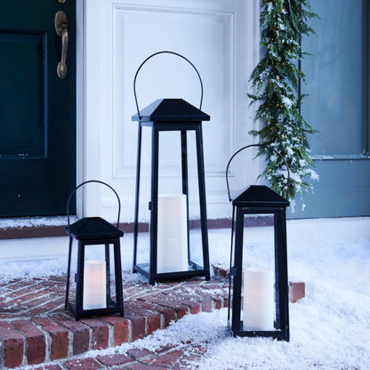 Petaluma Black Metal Outdoor Lantern 20'