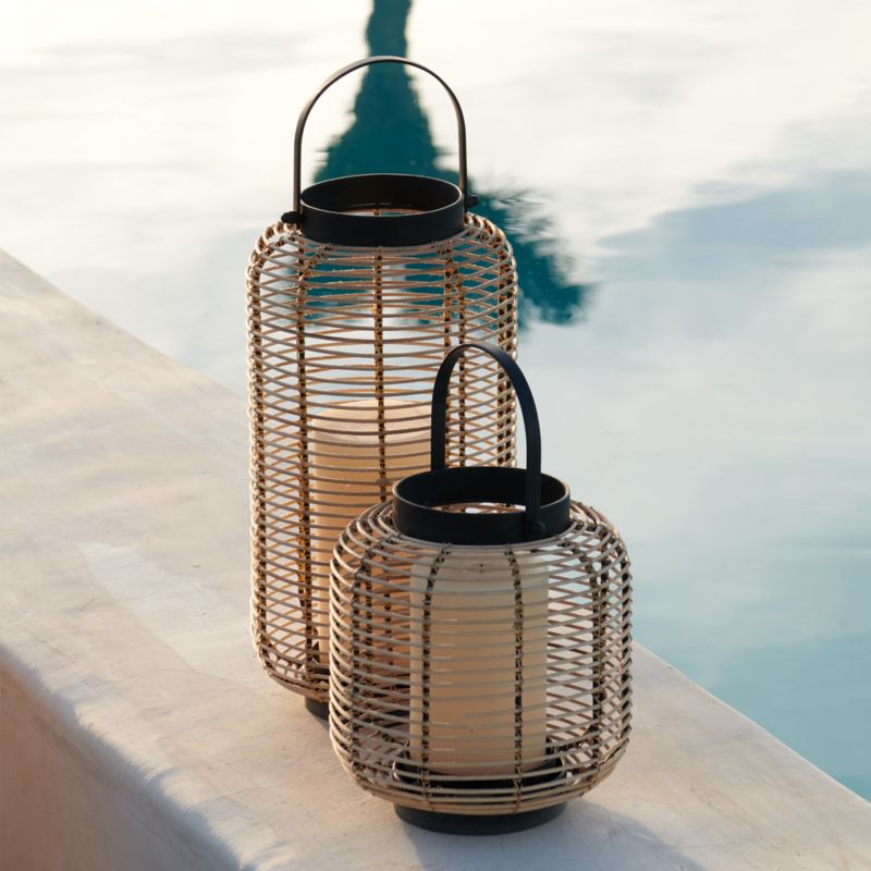 Brigton Rattan Lantern 16'