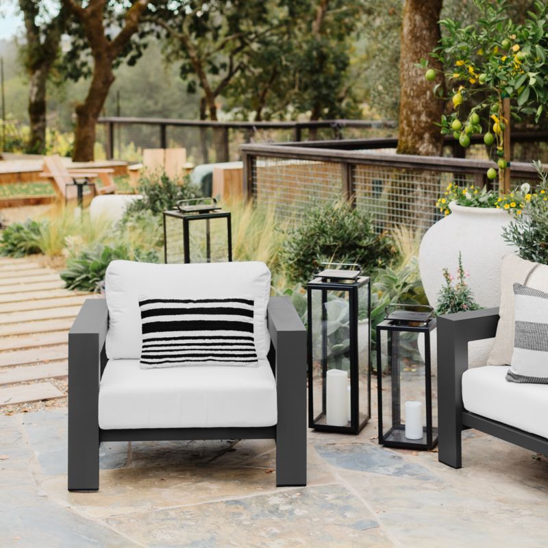 Walker Black Metal Outdoor Lantern 30.25'