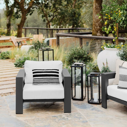 Walker Black Metal Outdoor Lantern 30.25'