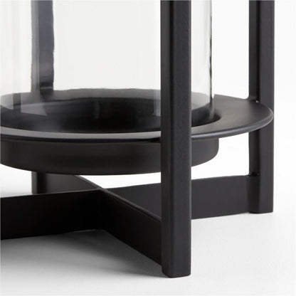 Dune Medium Black Metal Outdoor Lantern 24'