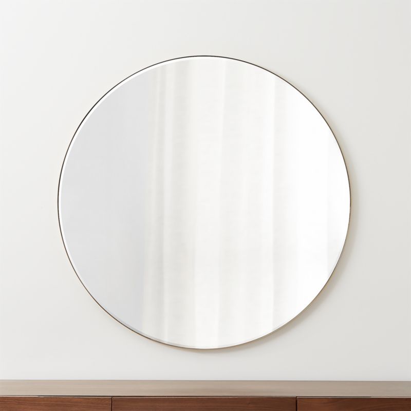 Edge Brass Round 48' Wall Mirror