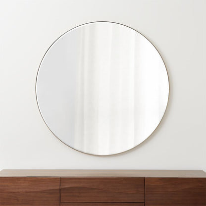 Edge Brass Round 48' Wall Mirror