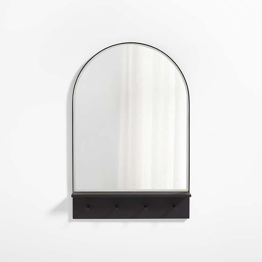 Edge Black Arch Entryway Wall Mirror 24'x36'
