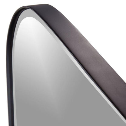 Edge Black Rounded Rectangle Mirror