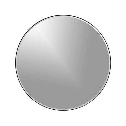 Edge Black Round 30' Wall Mirror