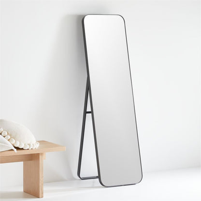 Edge Black Standing Mirror