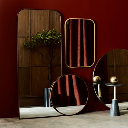 Edge Brass Round 48' Wall Mirror