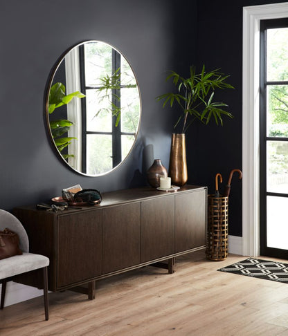 Edge Brass Round 48' Wall Mirror