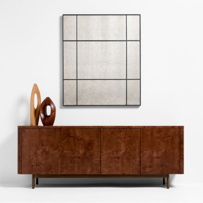 Navara Black Antiqued Wall Mirror 40'x47'