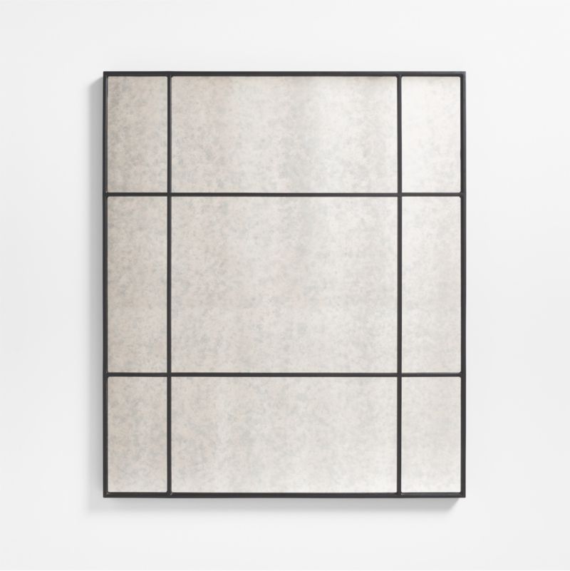 Navara Black Antiqued Wall Mirror 40'x47'