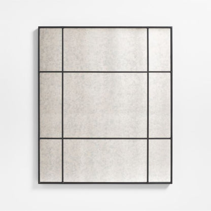 Navara Black Antiqued Wall Mirror 40'x47'