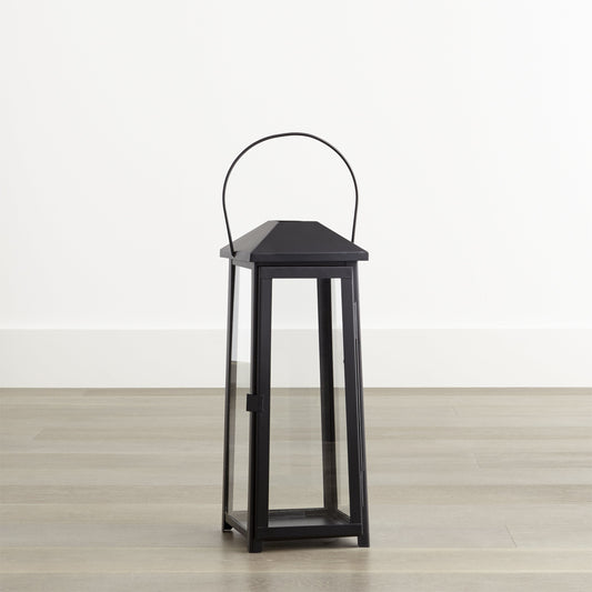 Petaluma Black Metal Outdoor Lantern 20'
