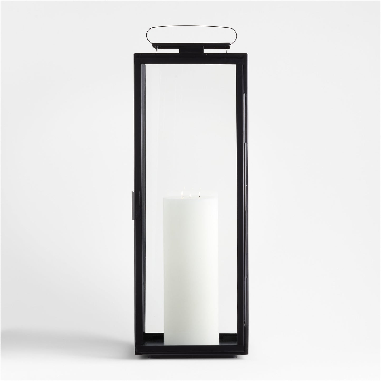 Walker Black Metal Outdoor Lantern 30.25'