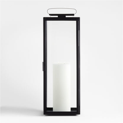 Walker Black Metal Outdoor Lantern 30.25'