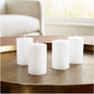 2'x3' White Pillar Candles, Set of 4
