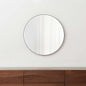 Edge Black Round 30' Wall Mirror